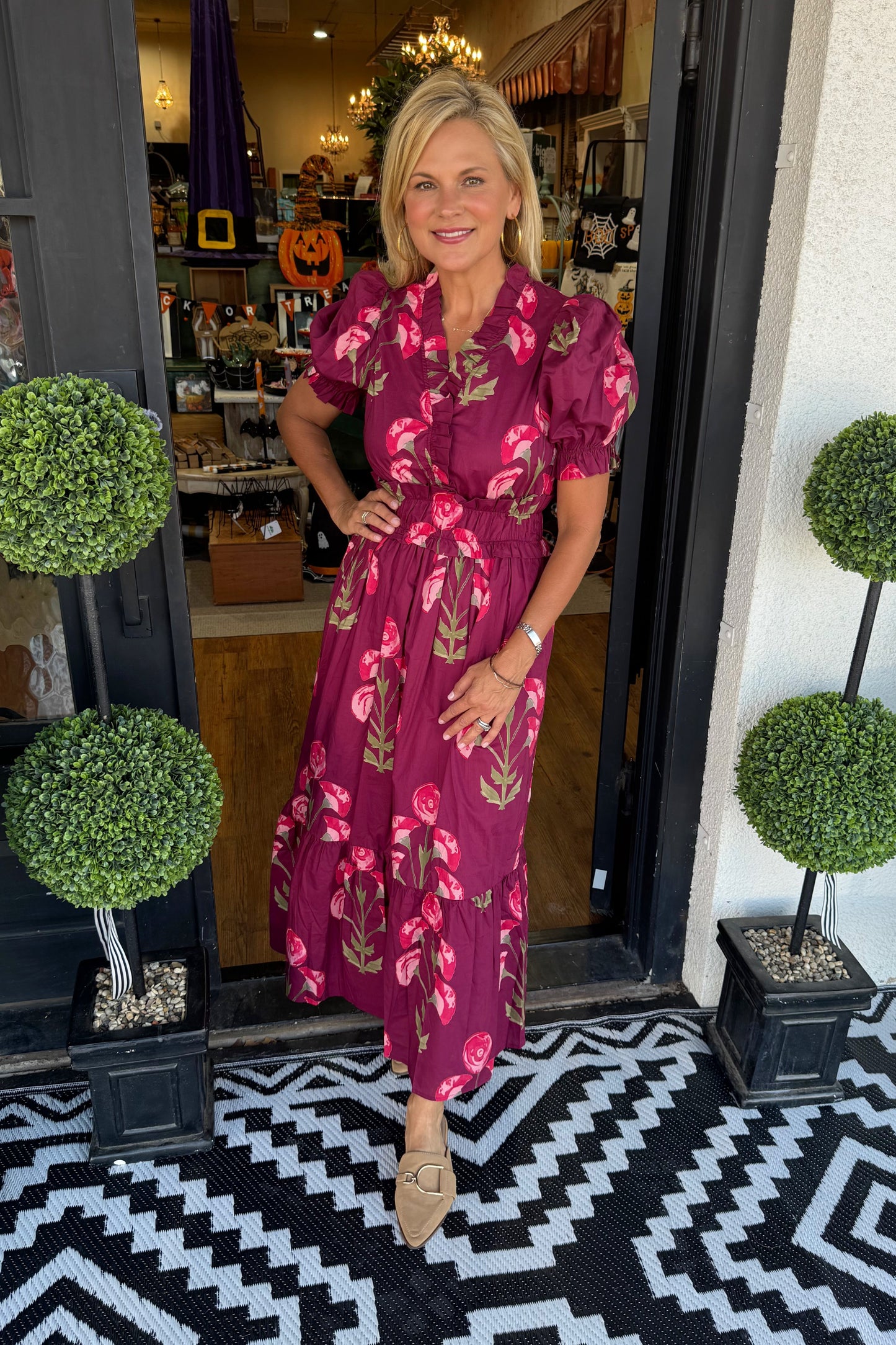 Karina Dress - Wine