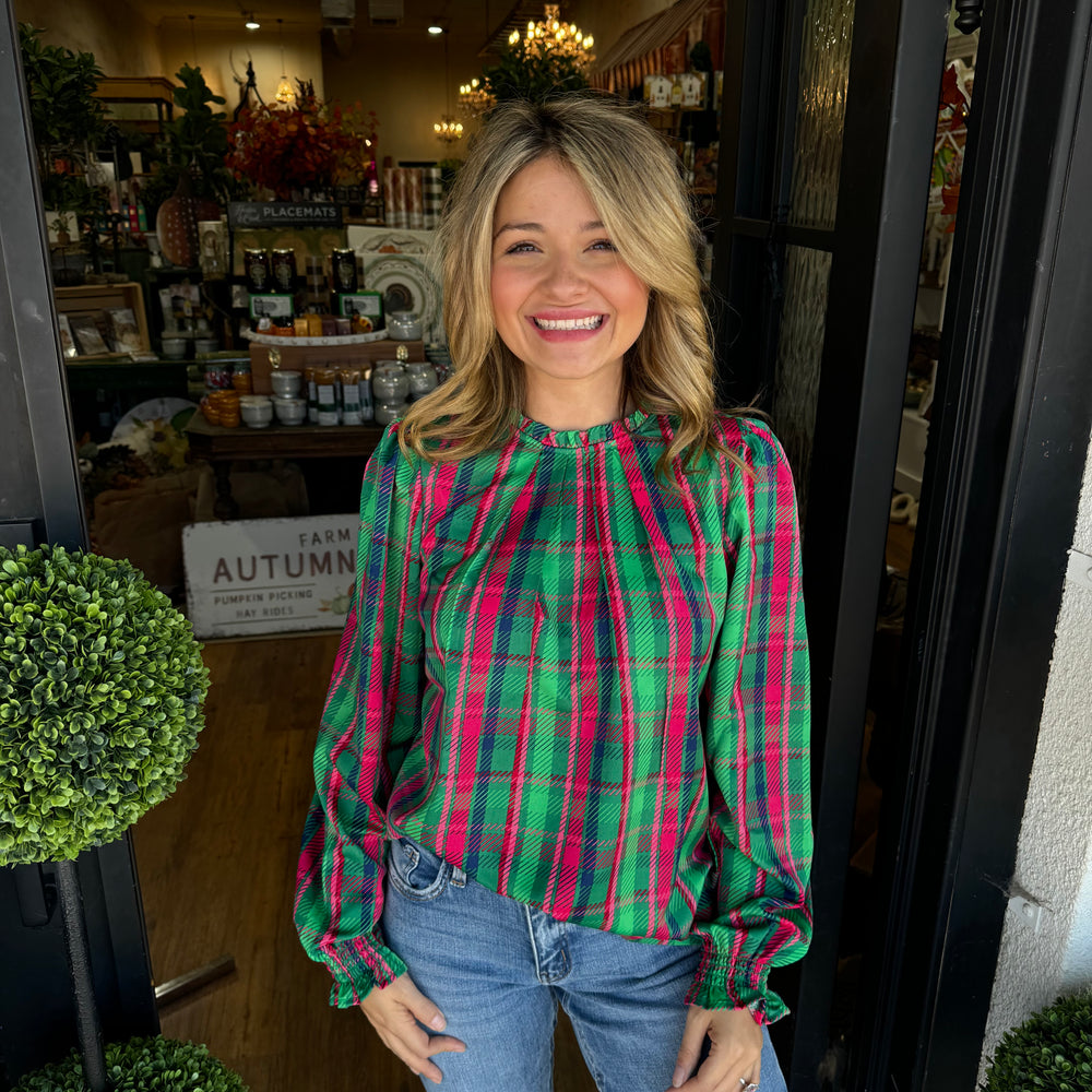 Quinn Plaid Blouse