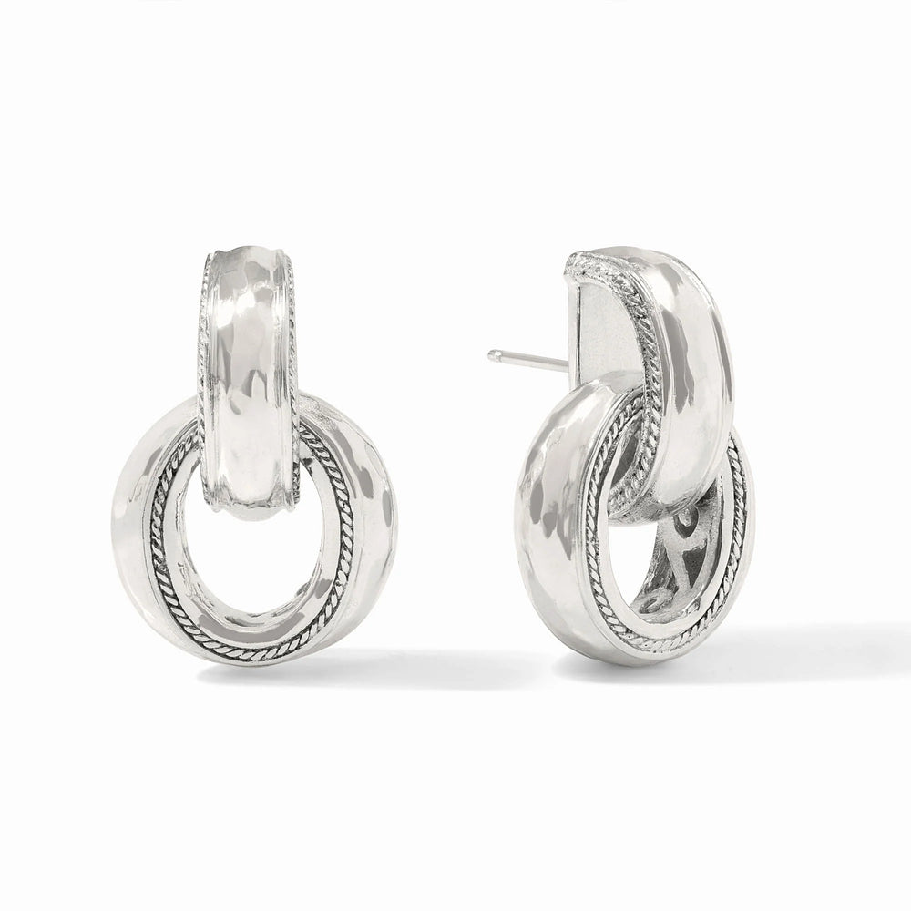 Cannes Doorknocker Earring - Silver - OS