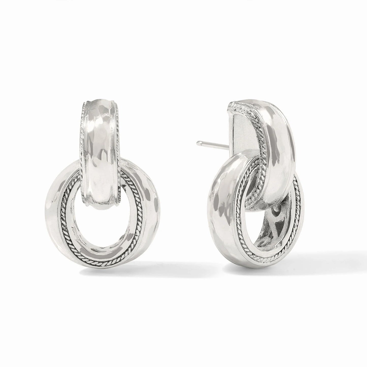 Cannes Doorknocker Earring - Silver - OS