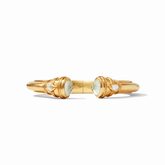 Cannes Demi Cuff - Gold/Iridescent Clear Crystal