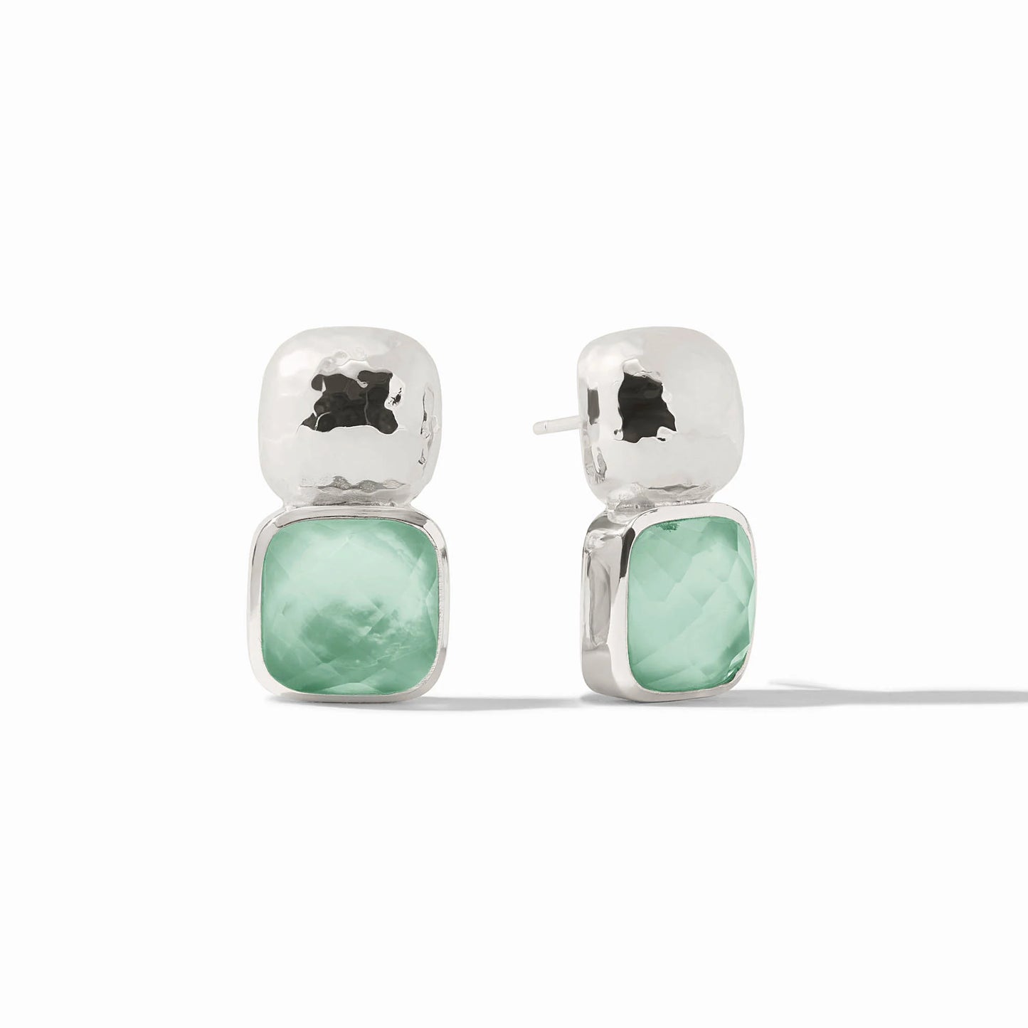 Catalina Earring - Iridescent Aquamarine Blue