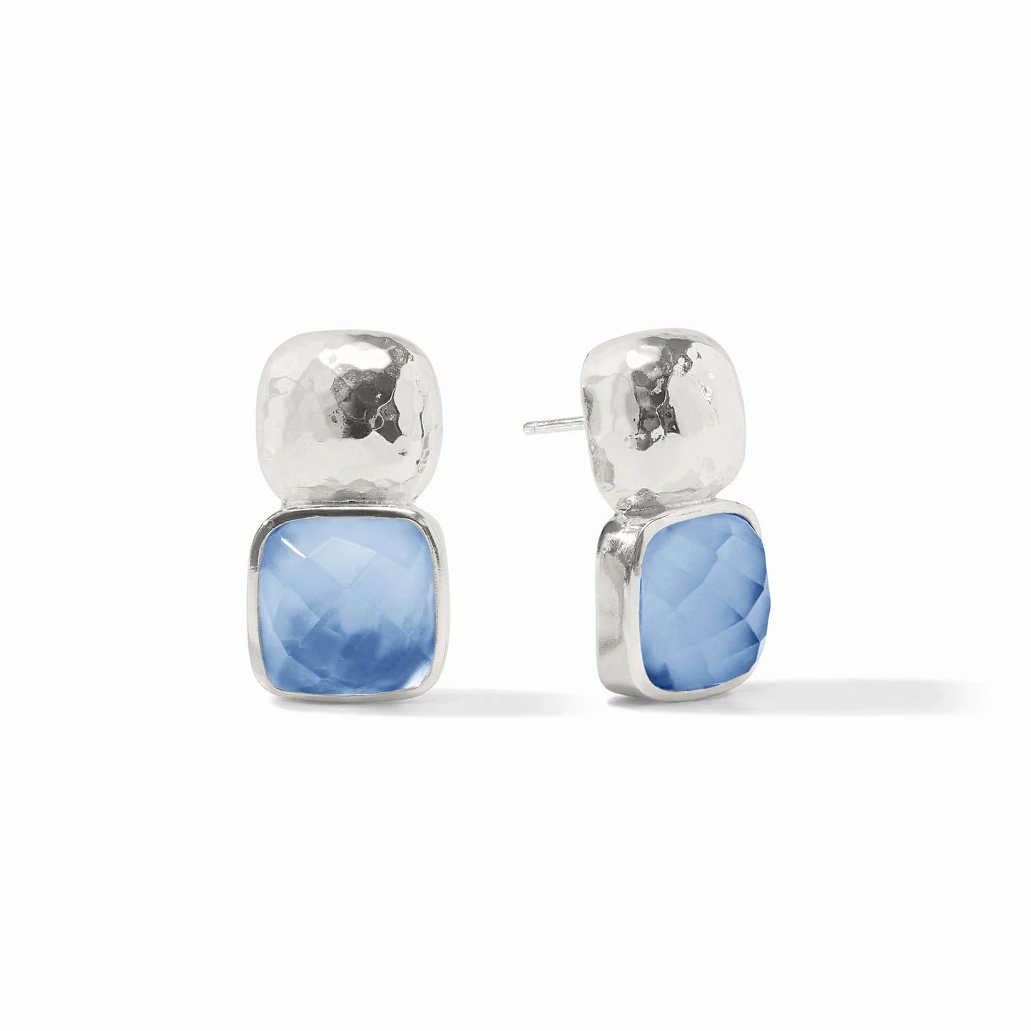 Catalina Earring - Iridescent Chalcedony Blue