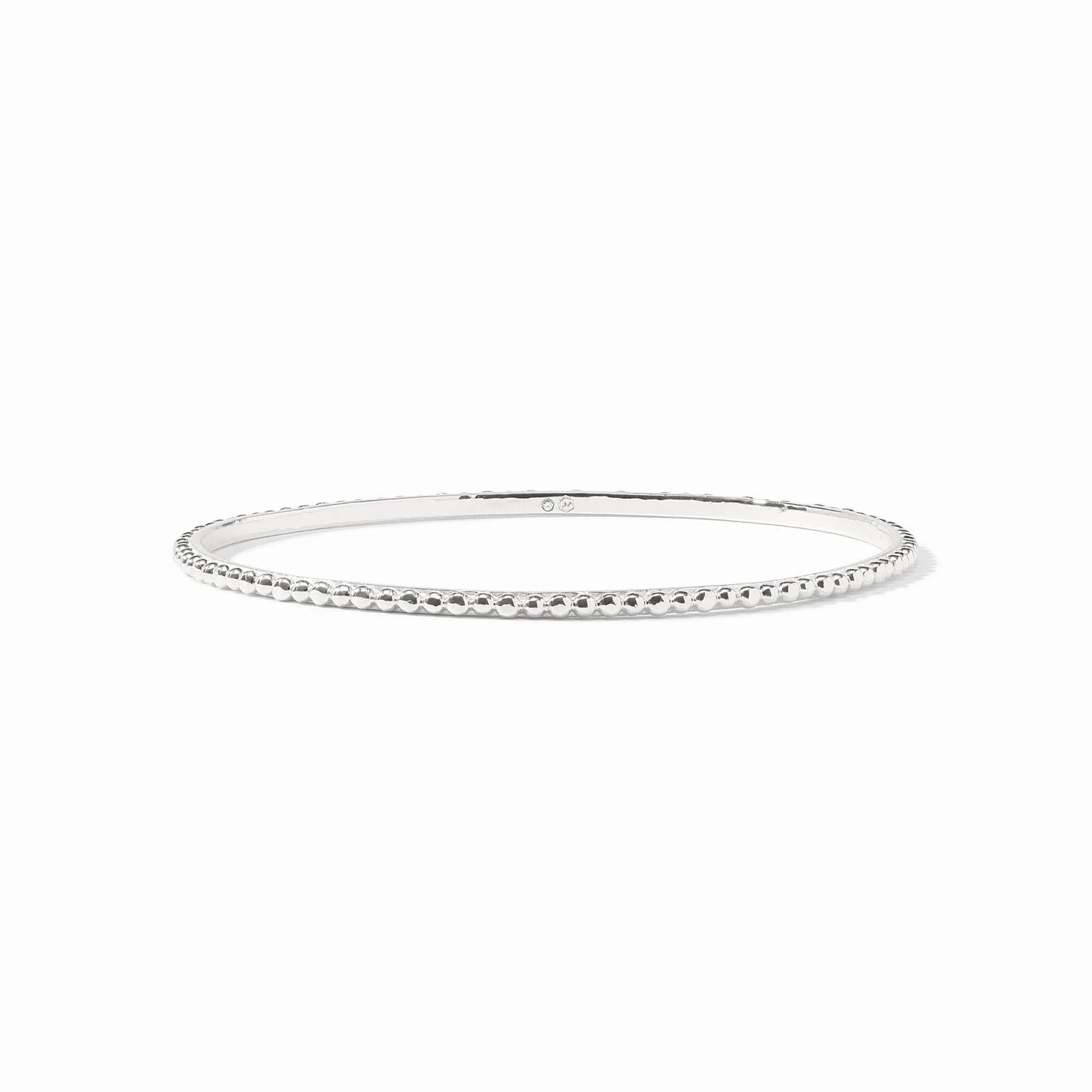 Colette Bead Bangle - Silver