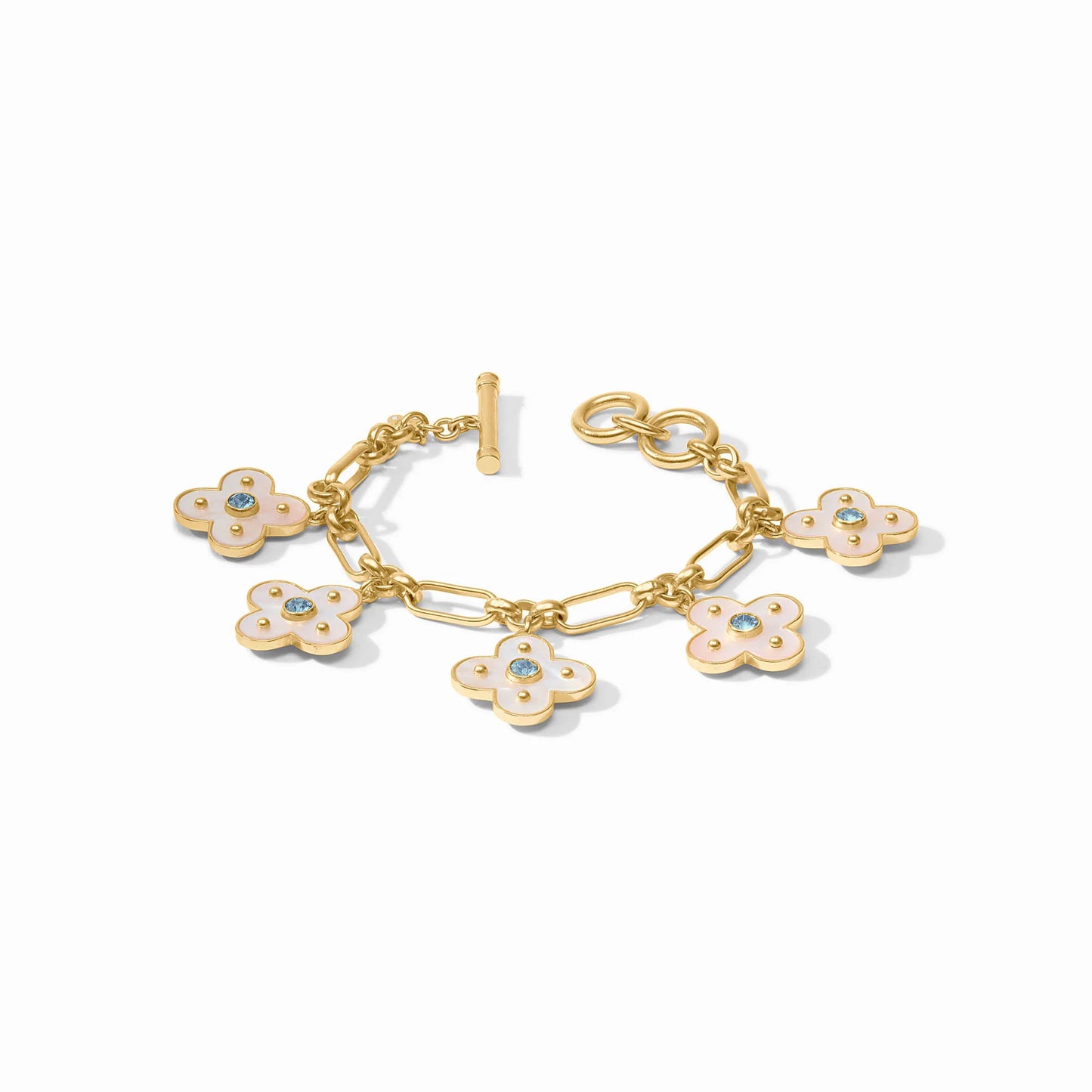 Colette Charm Bracelet - Chalcedony Blue