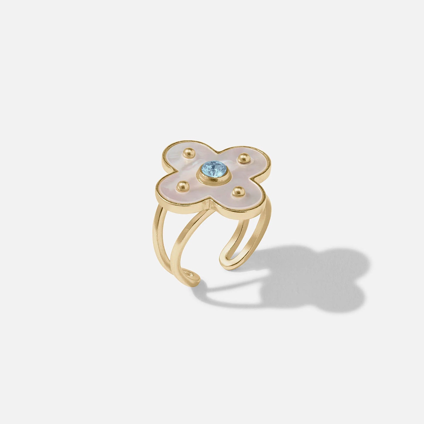 Colette Ring - Chalcedony Blue