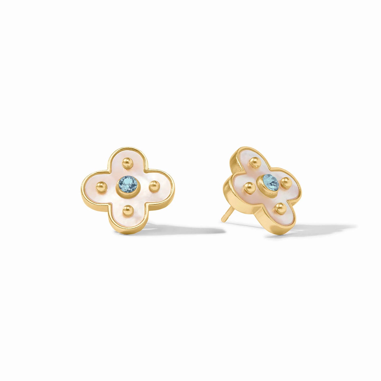 Colette Stud - Chalcedony Blue