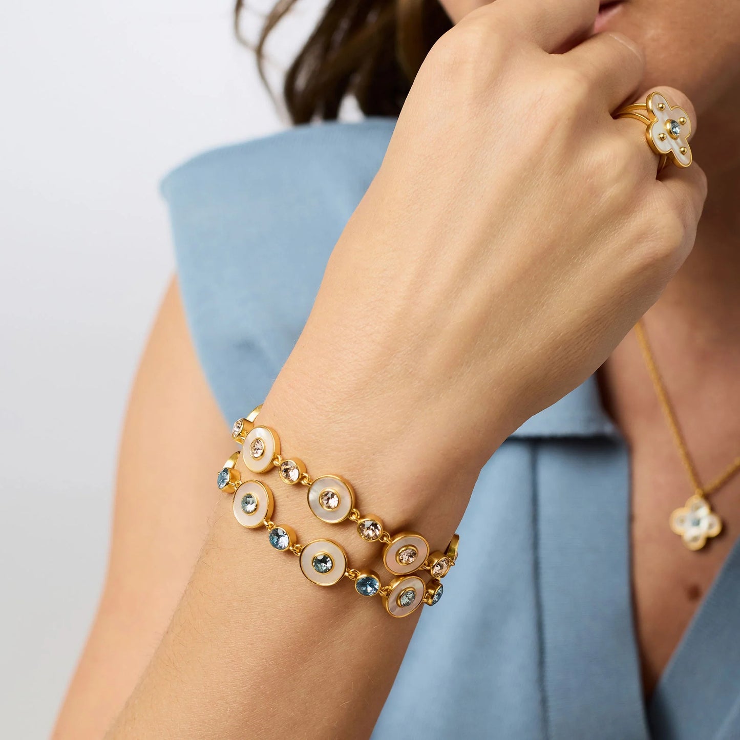 Colette Tennis Bracelet - Champagne