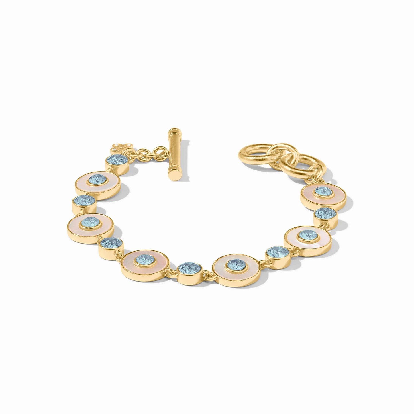 Colette Tennis Bracelet - Chalcedony Blue