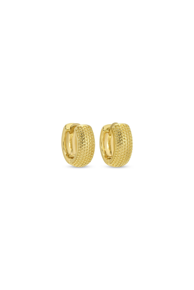 Nina Huggie Earrings - Gold
