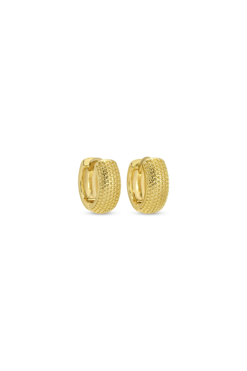 Nina Huggie Earrings - Gold