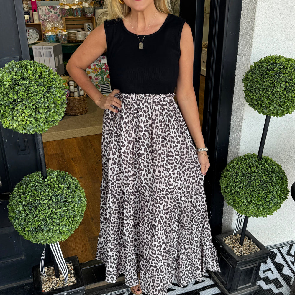 Mary Cheetah Maxi Dress
