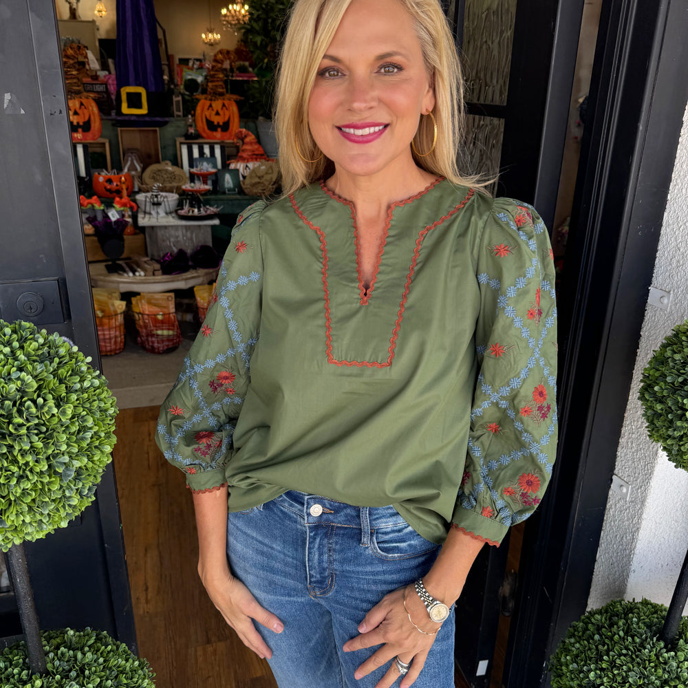 Mirbella Top - Olive