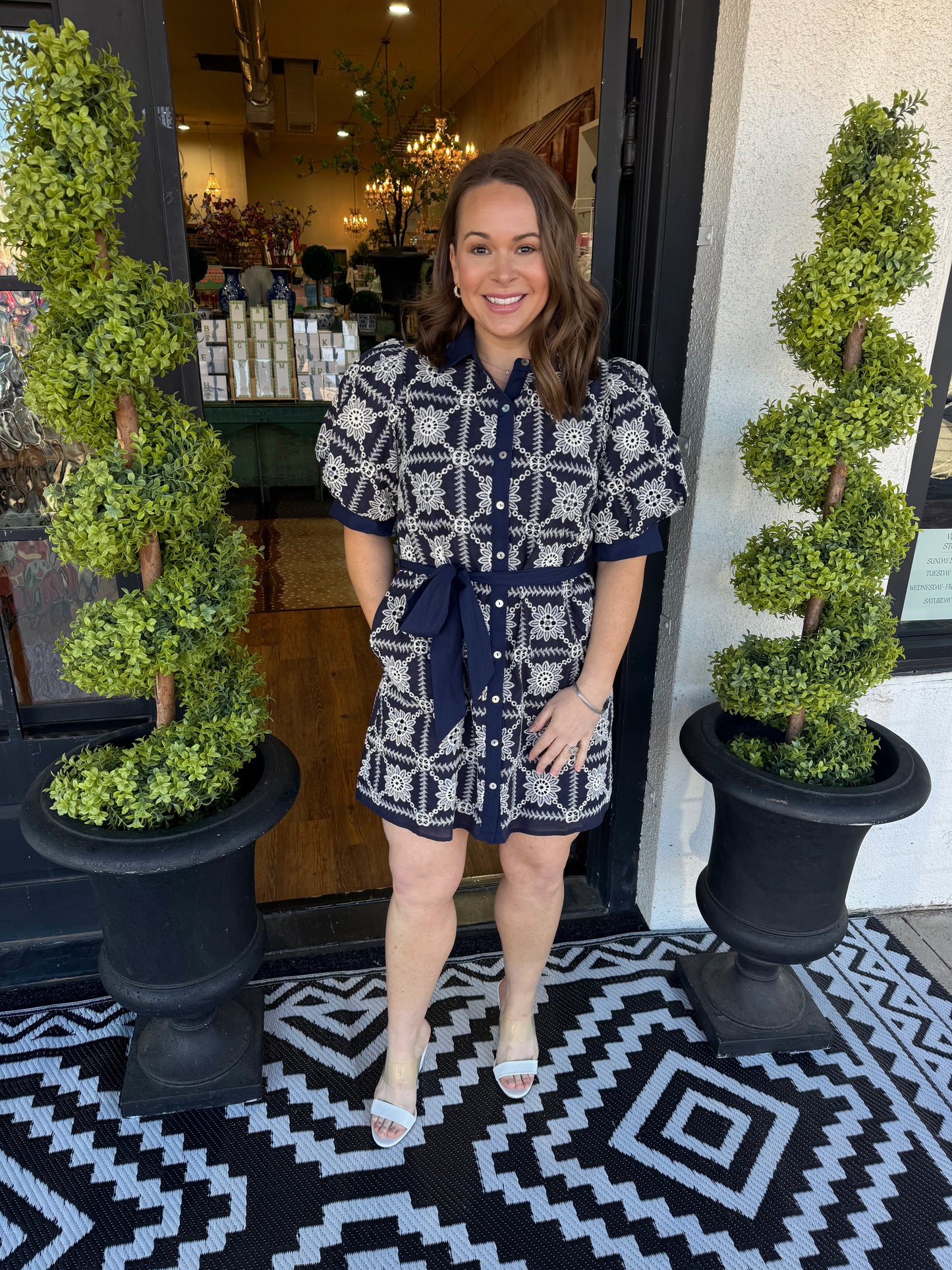 Quinn Dress - Navy