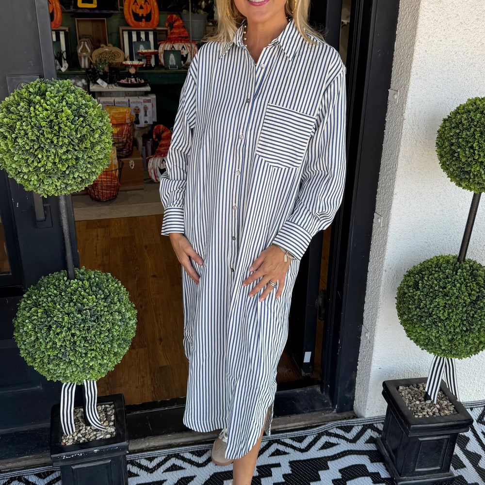 Amanda Dress - Indigo