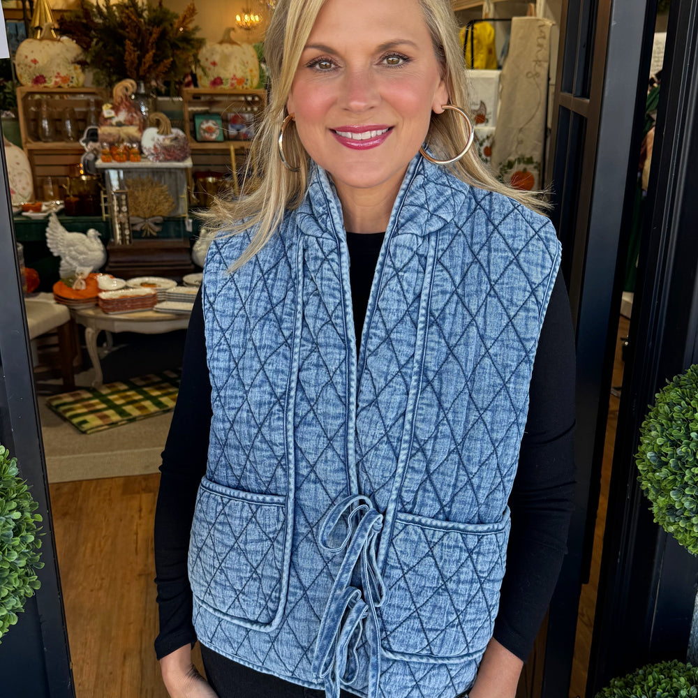 Farrah Vest - Dark Denim