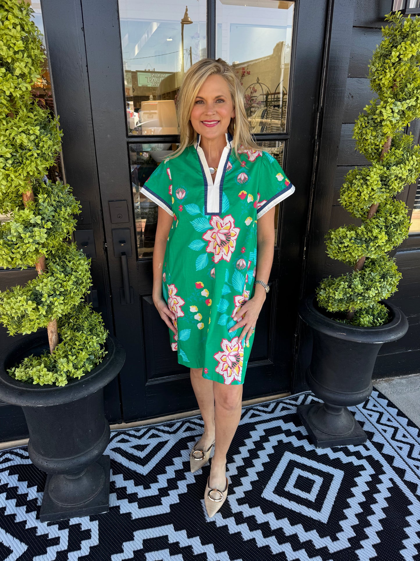 Moira Dress - Island Green