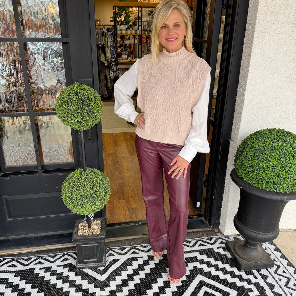 Andrea Faux Leather Pants