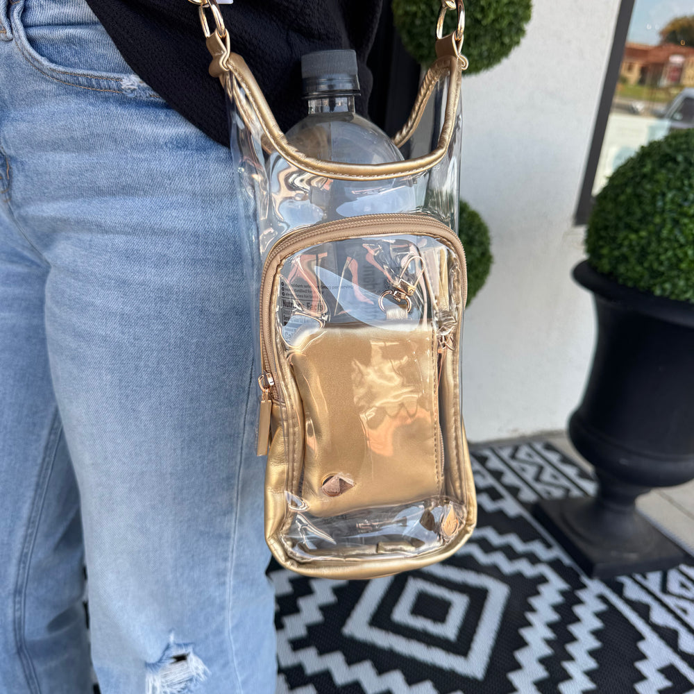 Clear Stadium Hydrobag - Gold