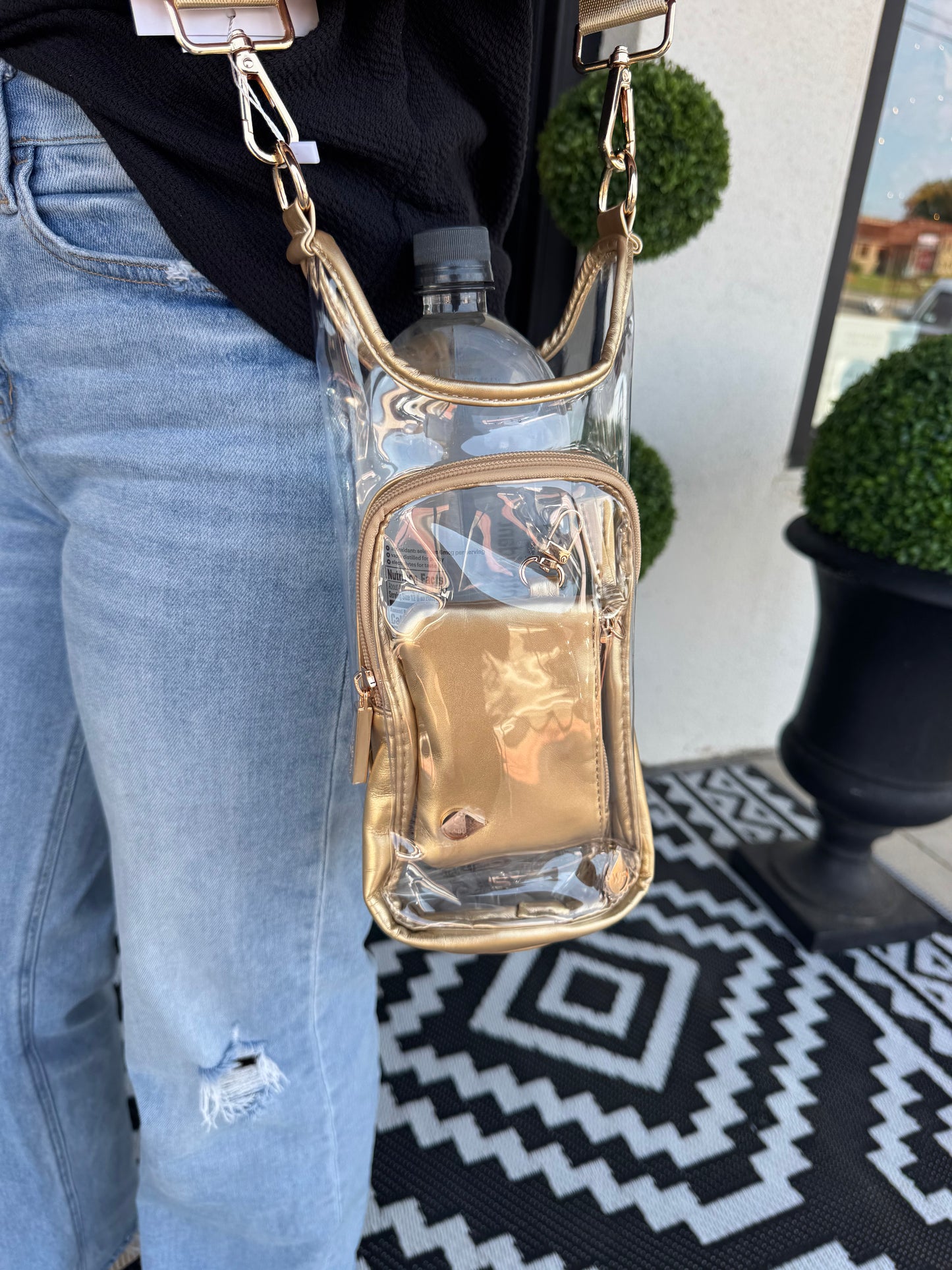Clear Stadium Hydrobag - Gold