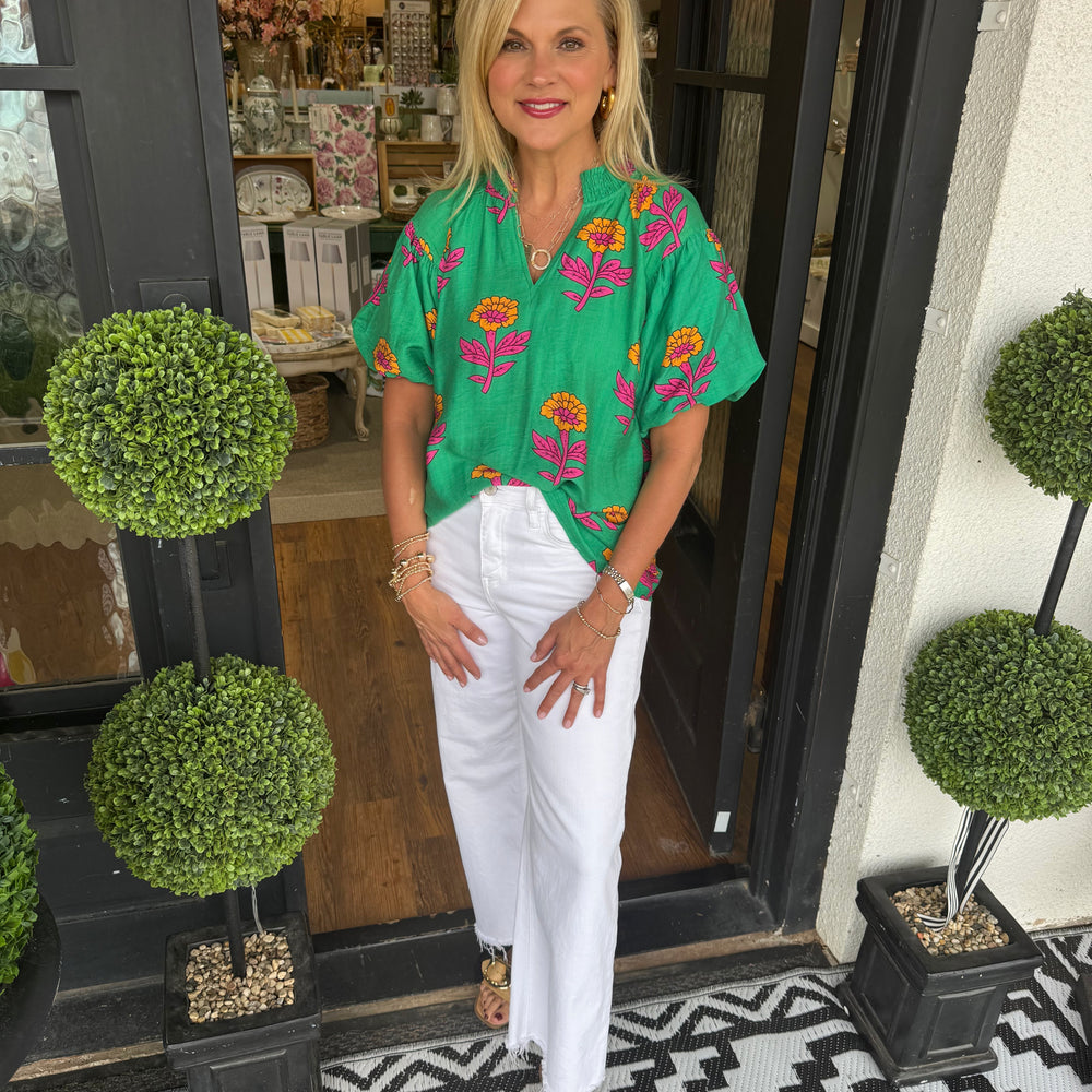 
                  
                    Evelyn Top- Green
                  
                