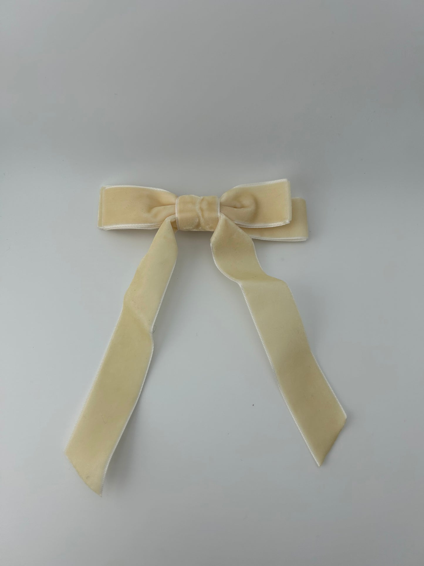 Velvet Bow Clip