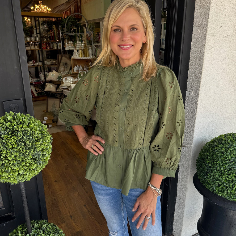 Gianna Top- Olive