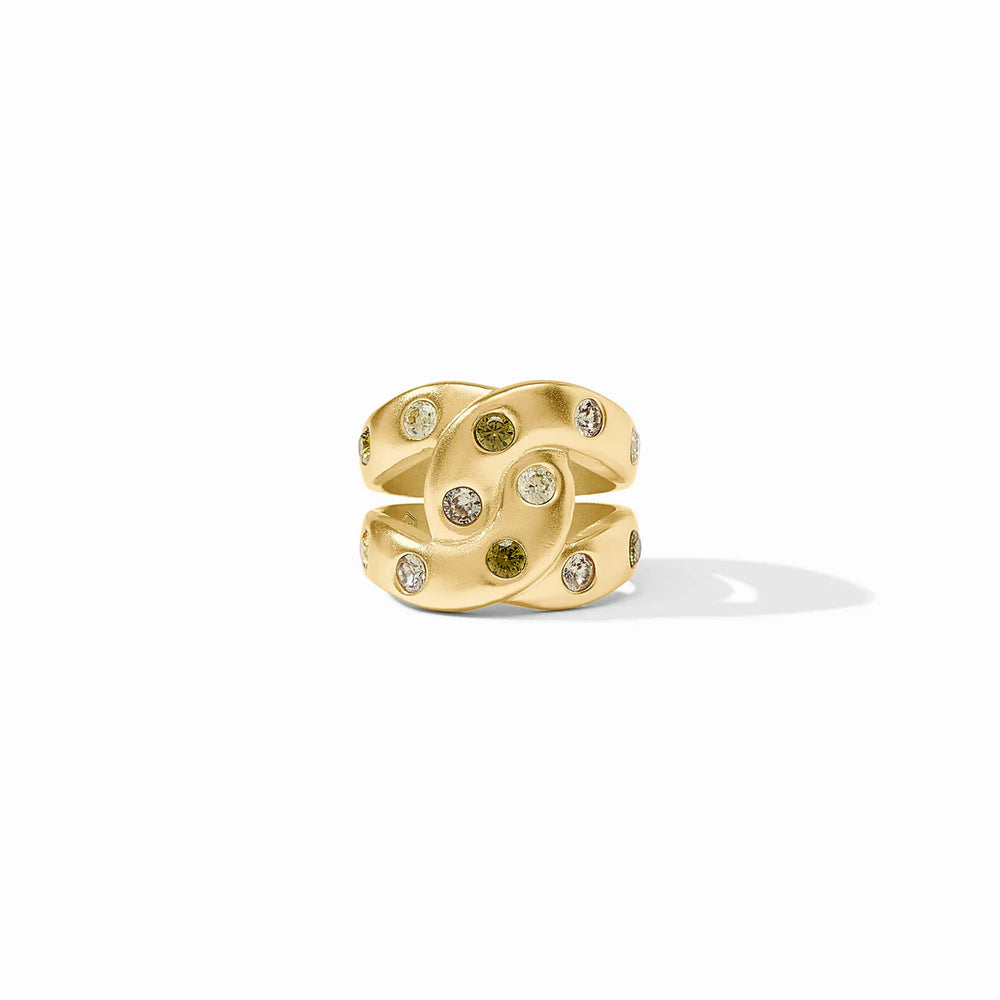 Rainbow Infinity Ring - Shades of Jade