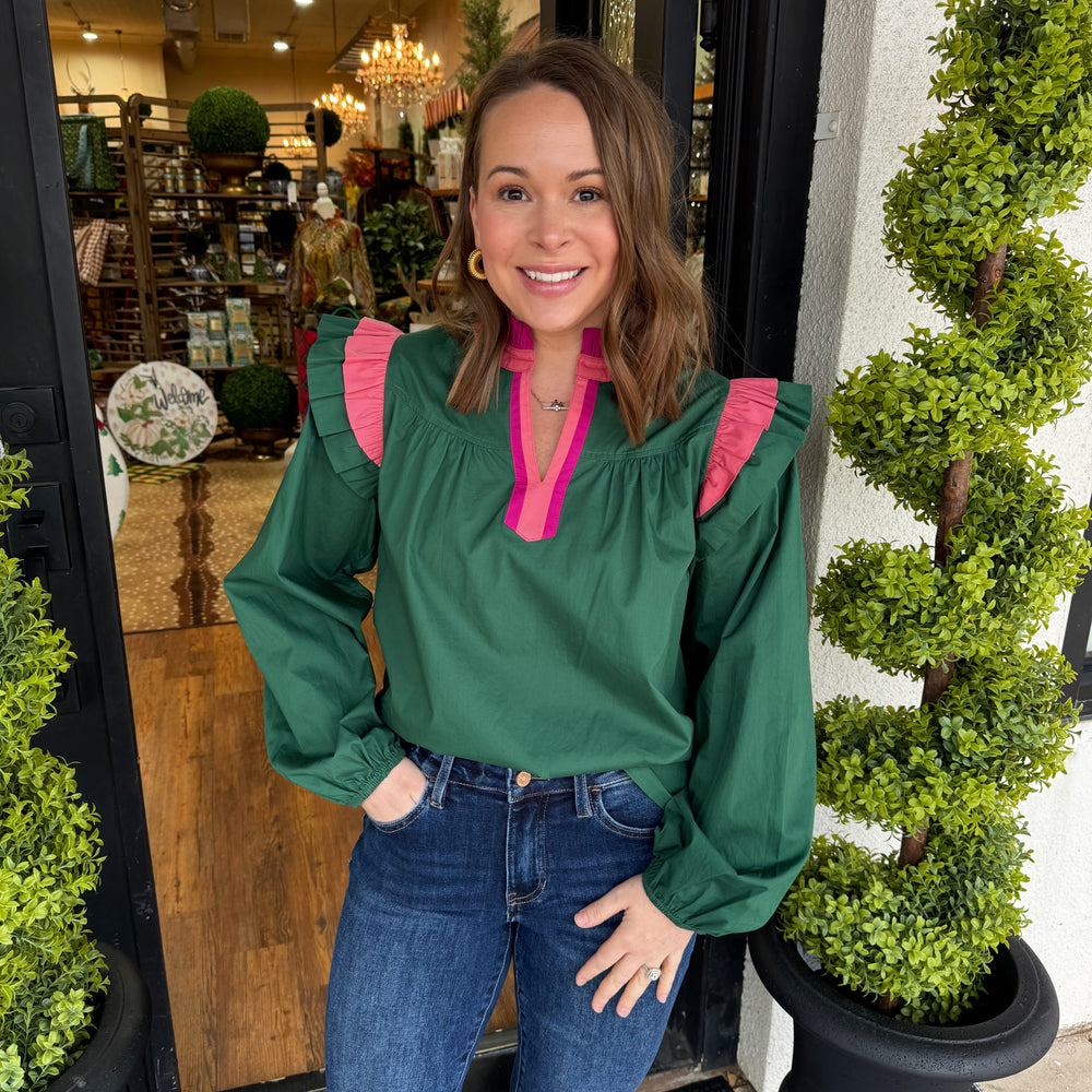 Brynn Top - Hunter Green