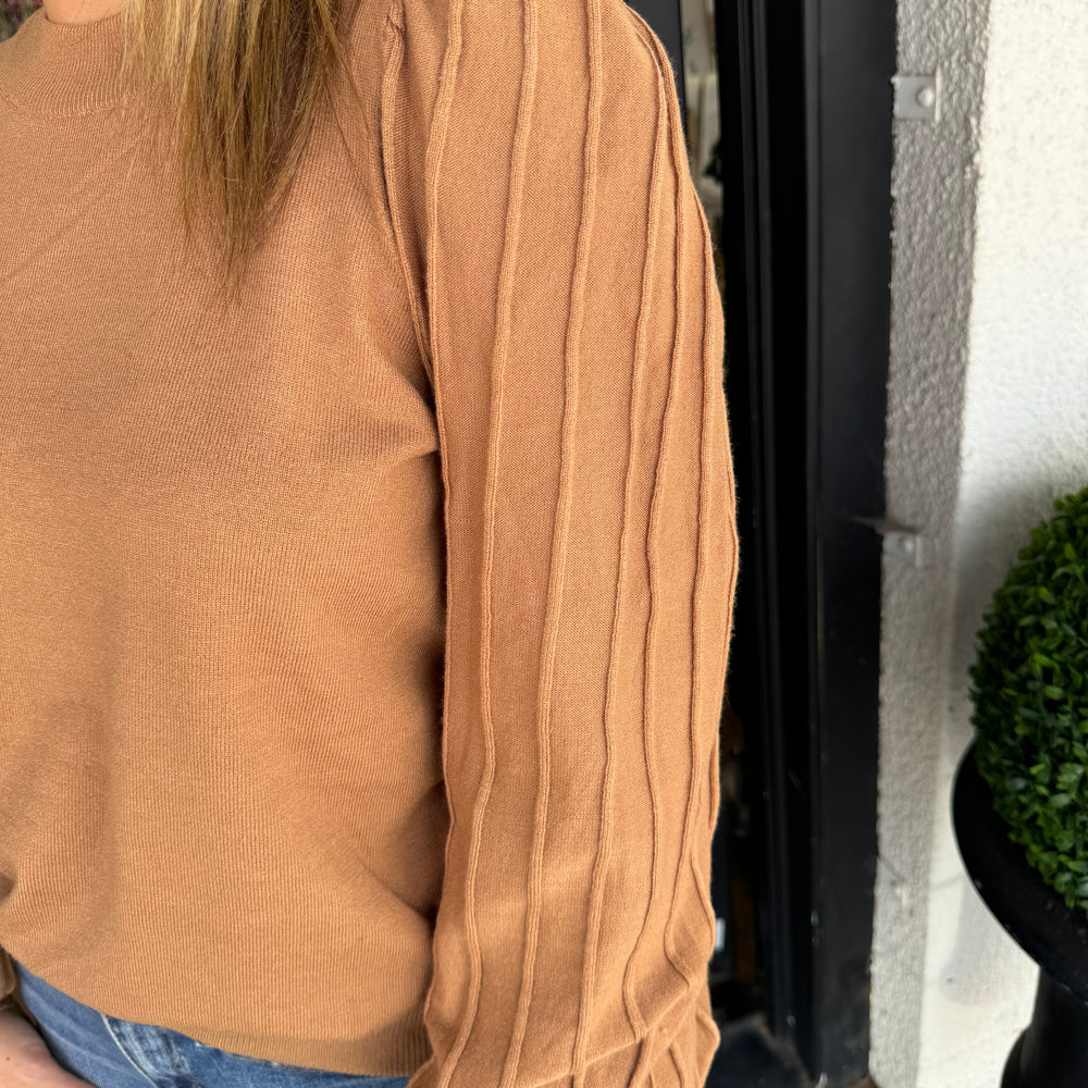 
                  
                    Aspen Puff Sleeve Top- Taupe
                  
                