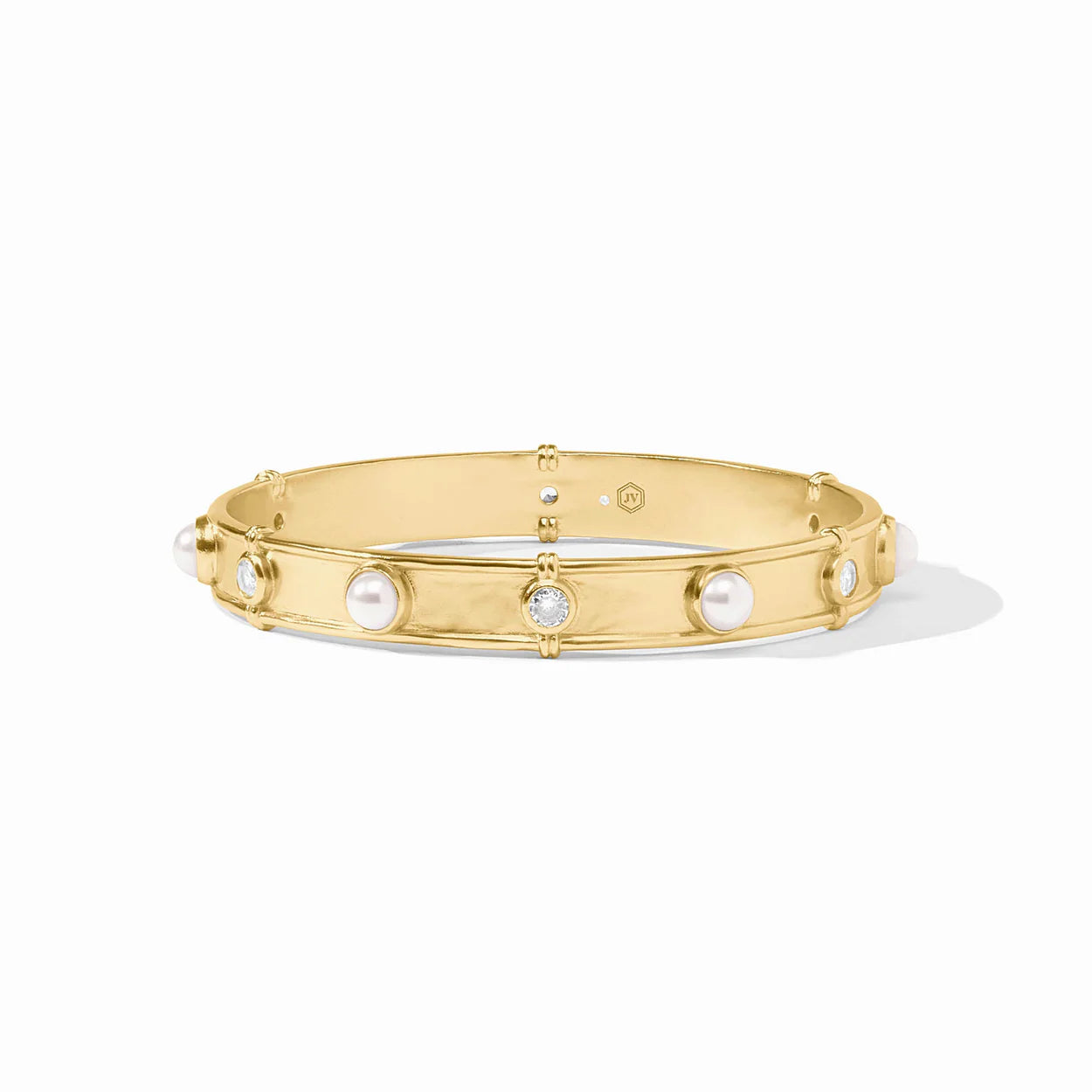 Tribeca Bangle - Gold - Pearl - M