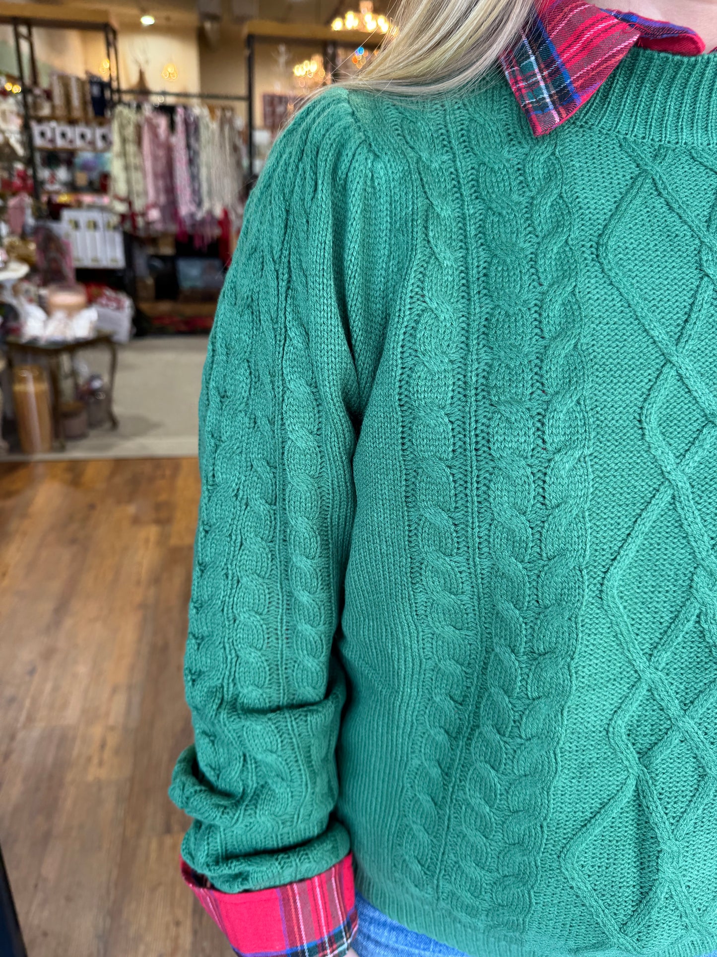 Hallie Sweater- Green