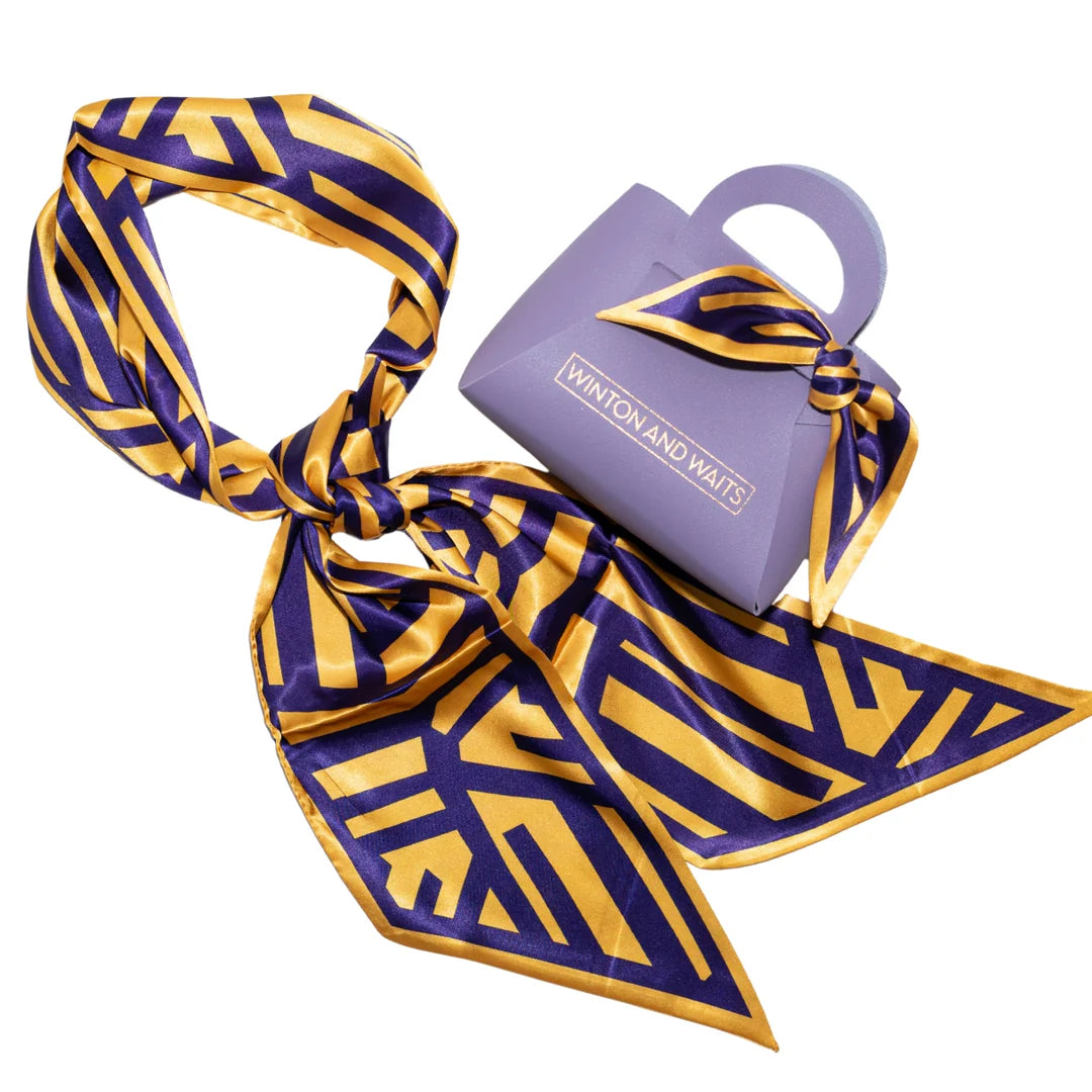 Purple & Gold Gameday Scarf