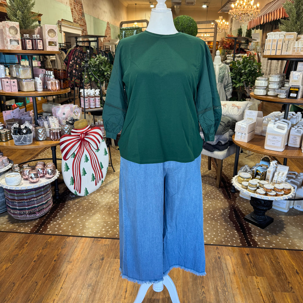 
                  
                    Violetta Top - Hunter Green
                  
                