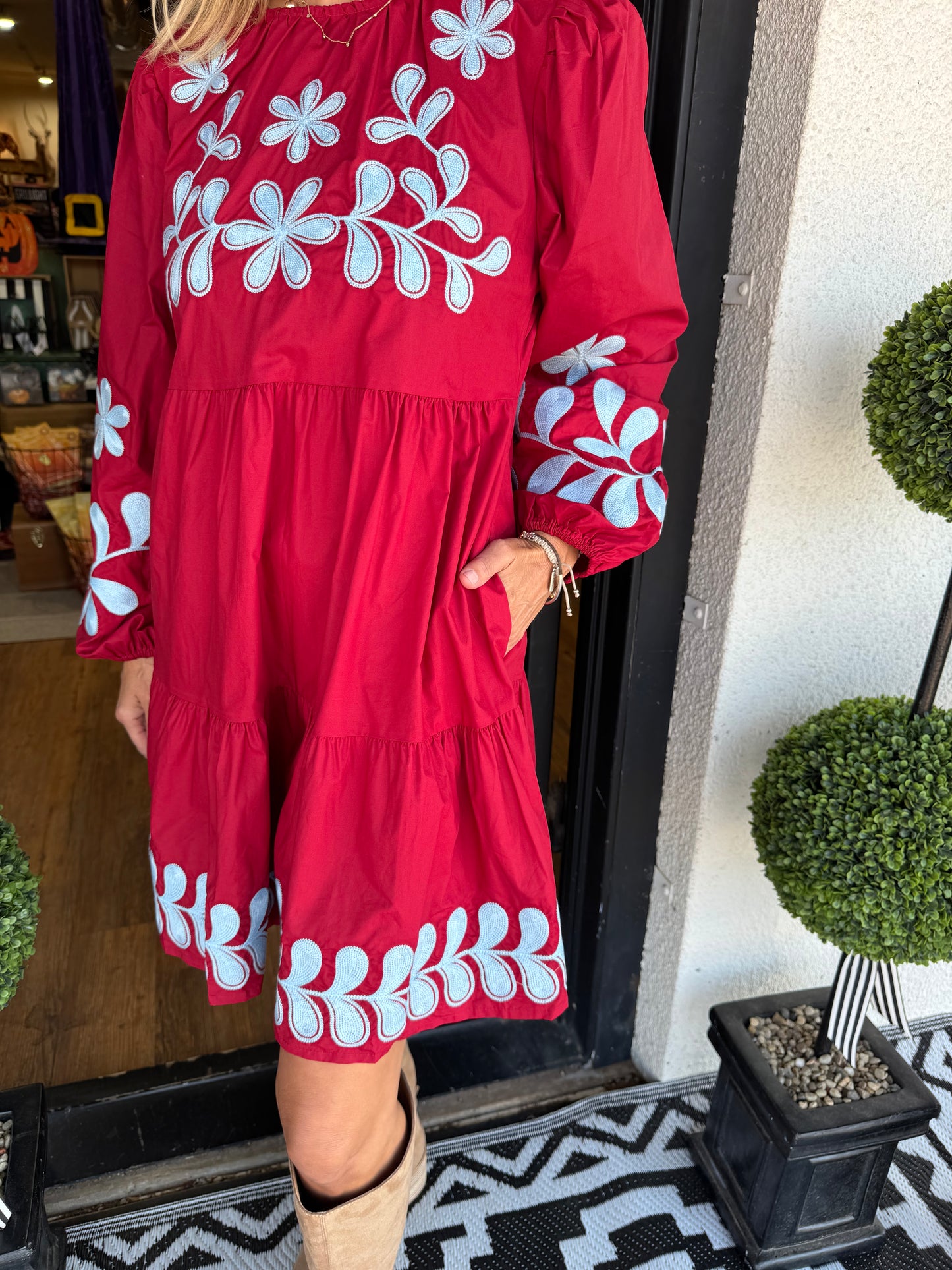 Wrenlee Dress-Wine