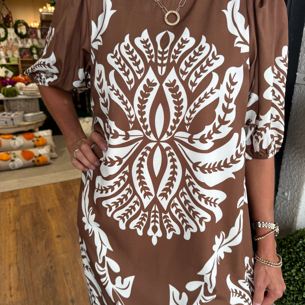 Jacqueline Dress - Brown