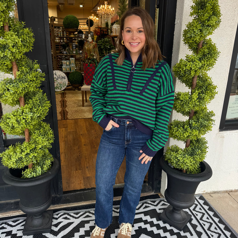 Ferrah Top - Forest Navy