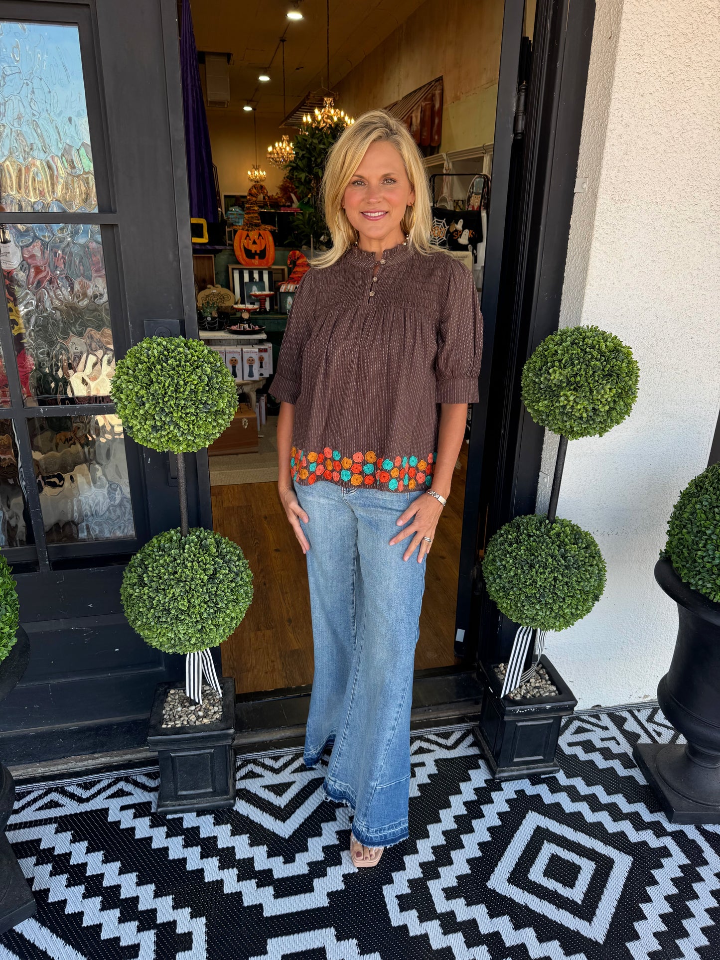 Ivy Jane Hem of Flowers Top