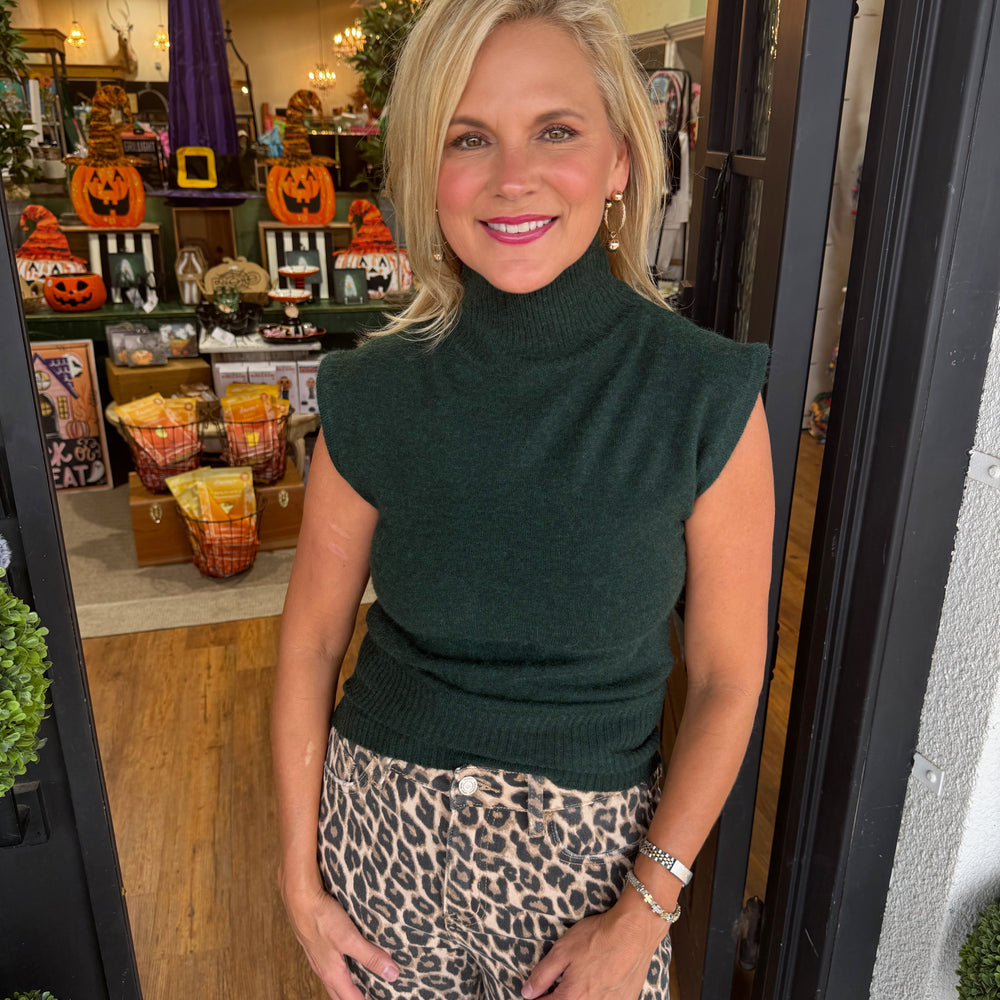 Leslie Top - Deep Green