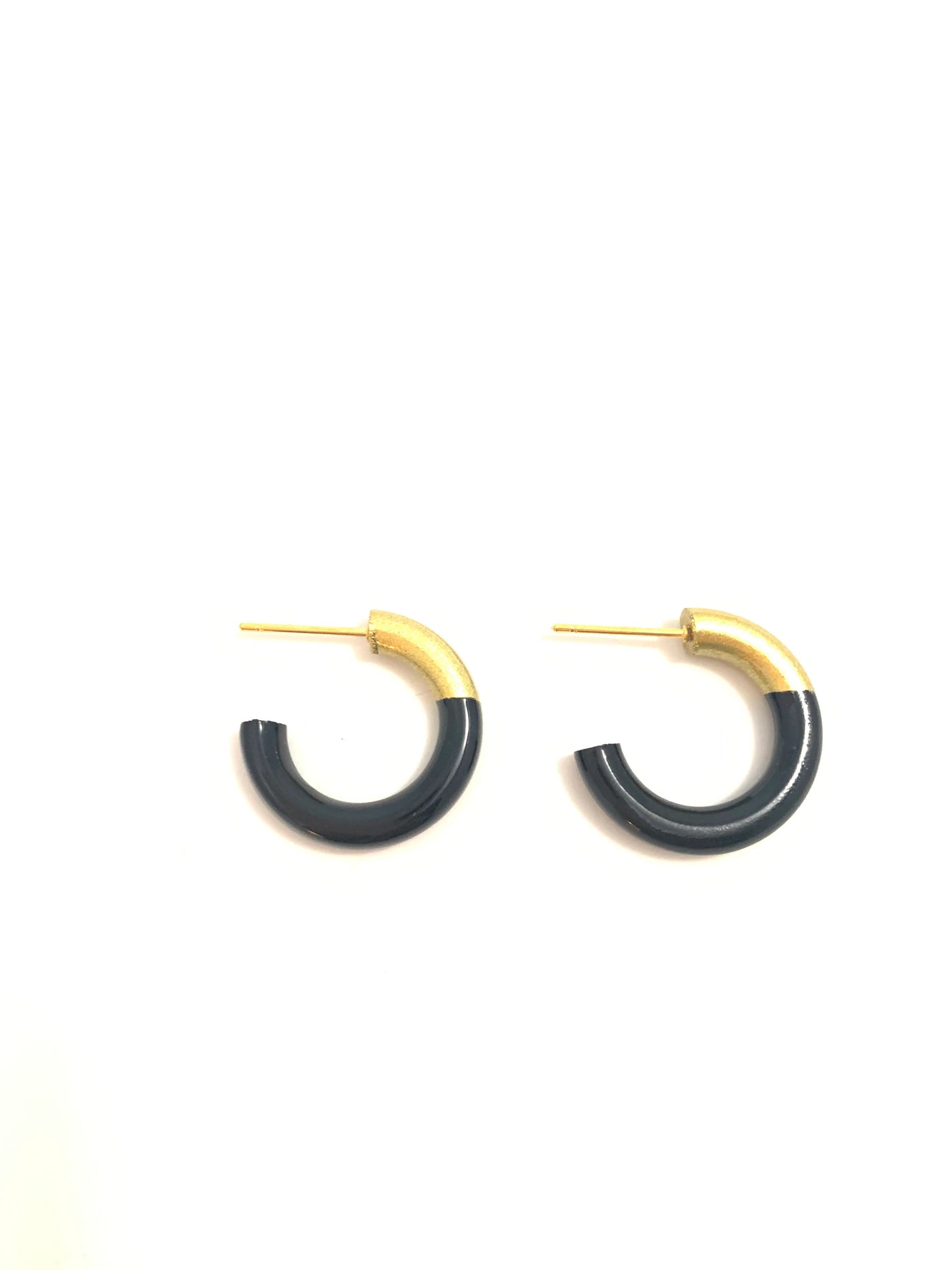 LIZ SM Hoop Earrings-Black