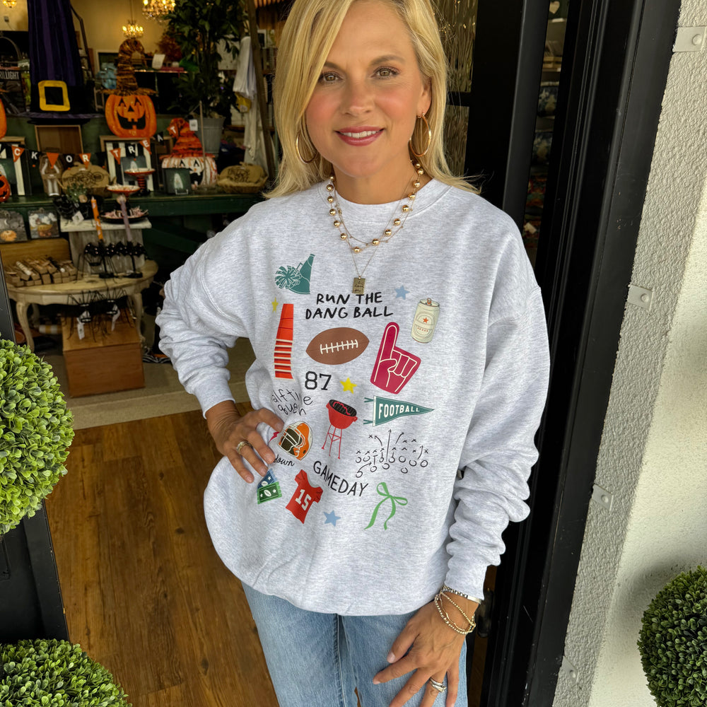 Run the Dang Ball Sweatshirt - Ash