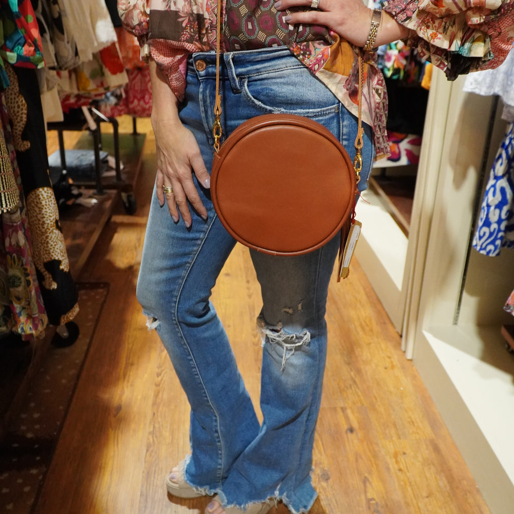 Jon Hart Saddle Leather Crossbody Purse