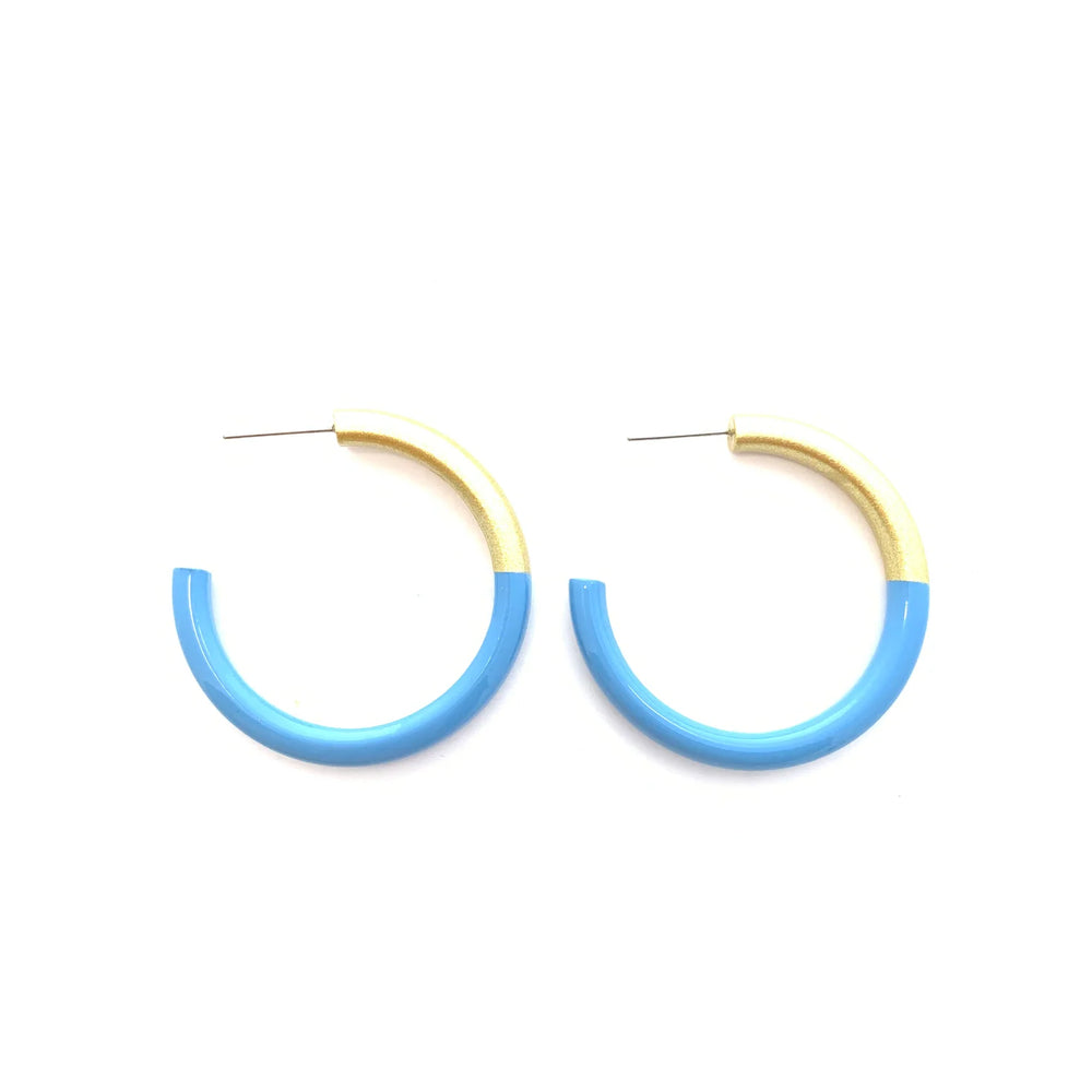 LIZ Hoops in Peri Blue