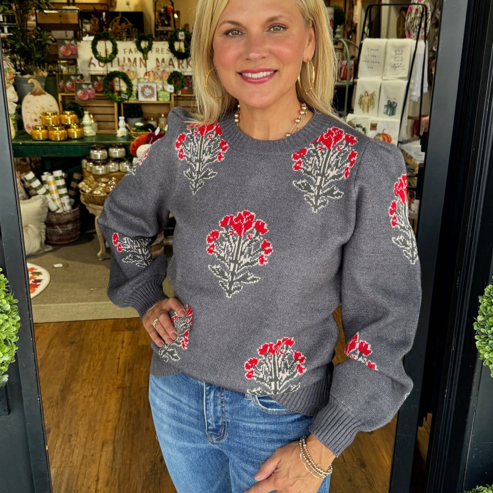 Liz Top- Charcoal