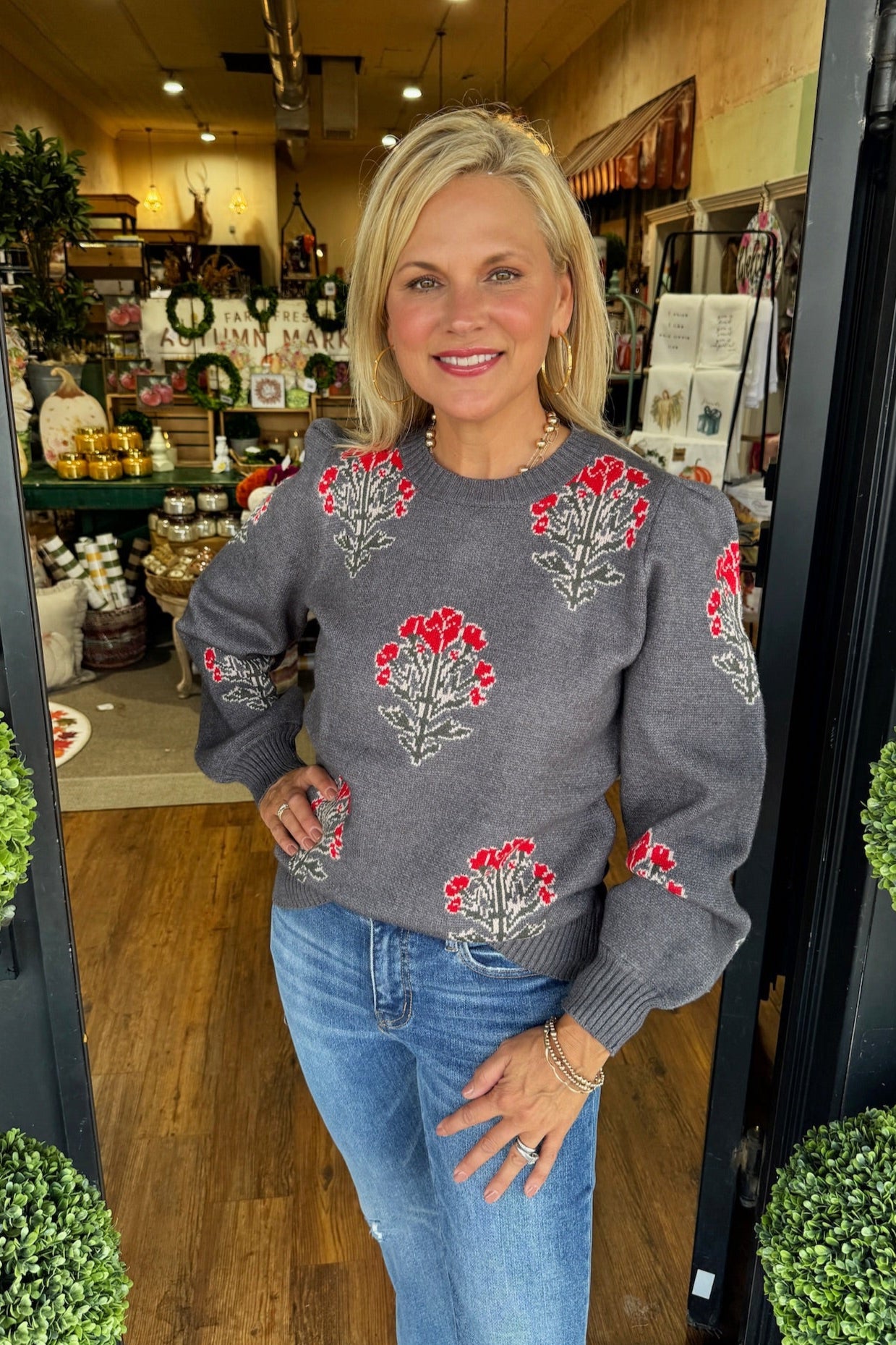 Liz Top- Charcoal