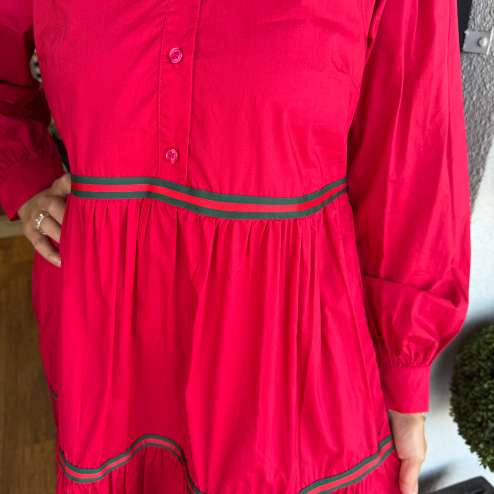 Caroline Dress - Red