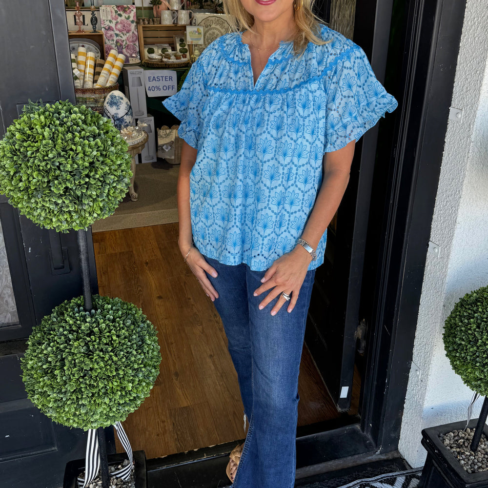 Harmony Top- Light Blue