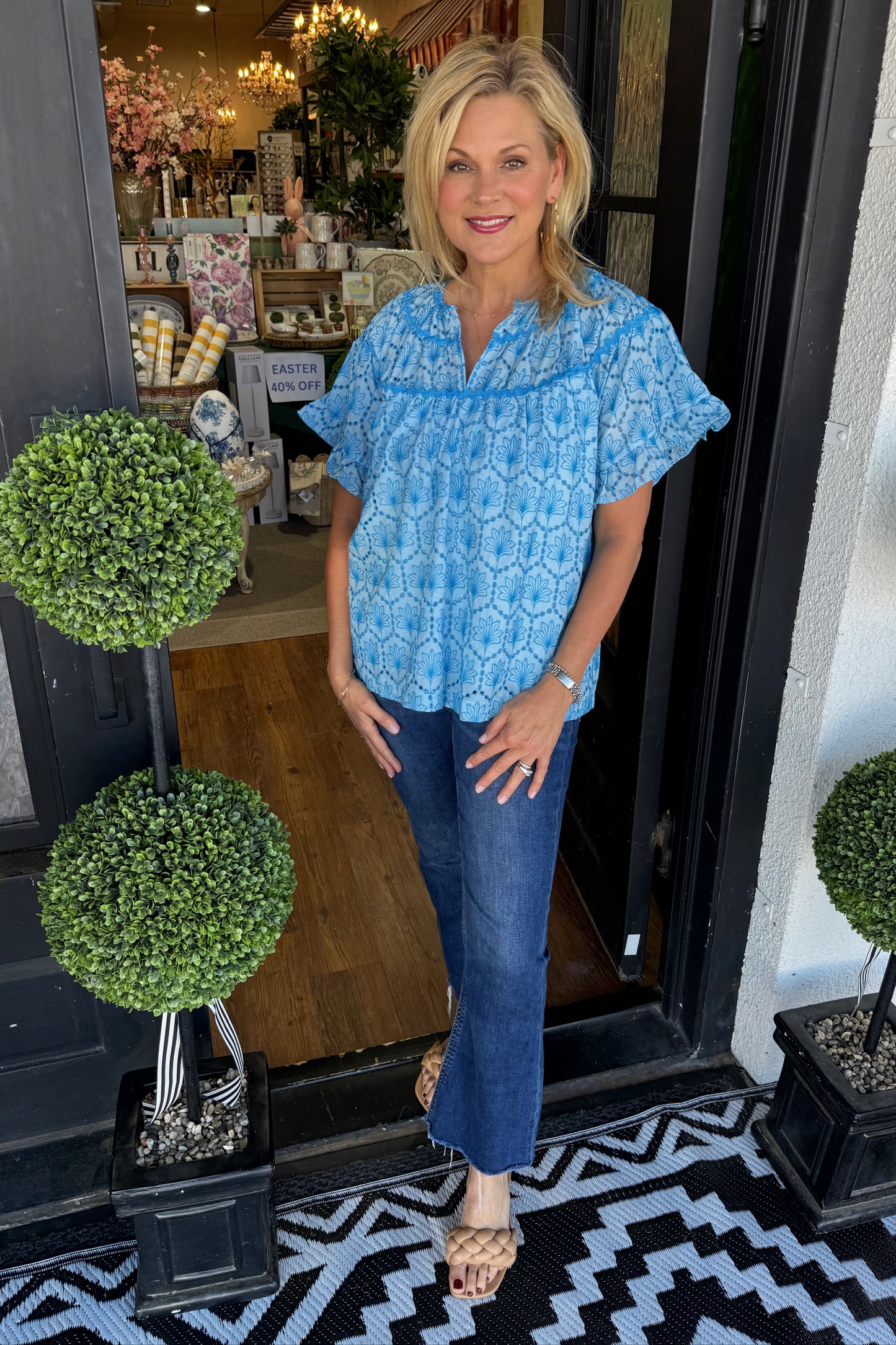 Harmony Top- Light Blue