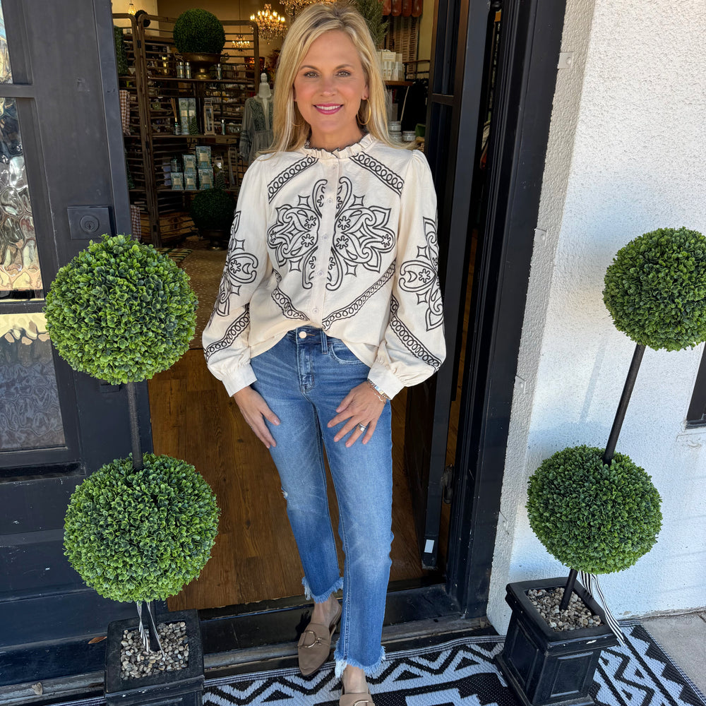 Darcy Top - Oat Milk