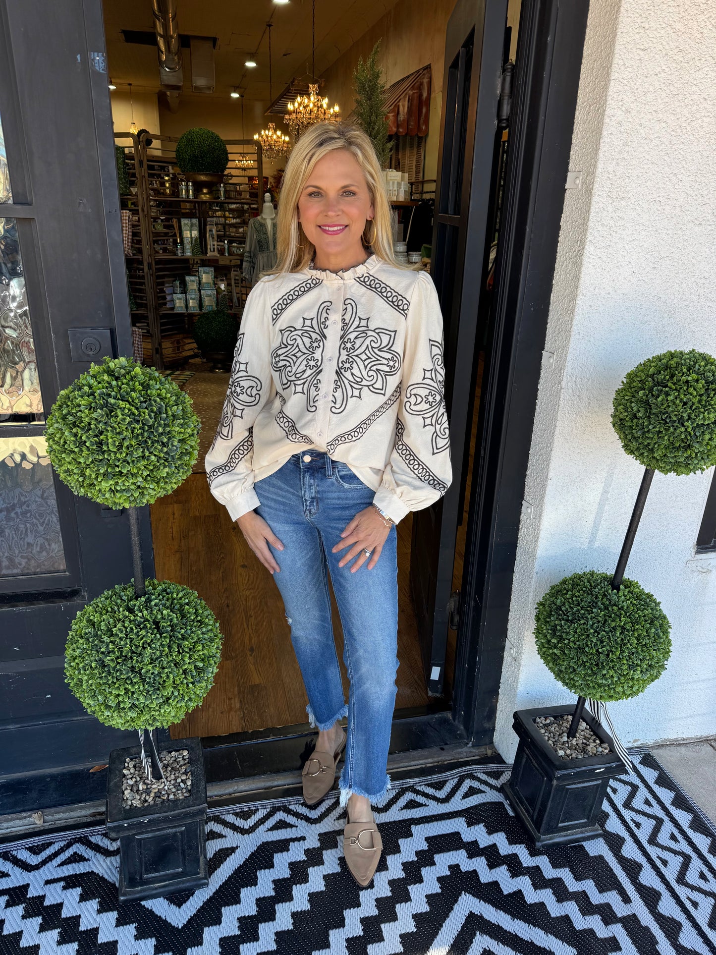 Darcy Top - Oat Milk